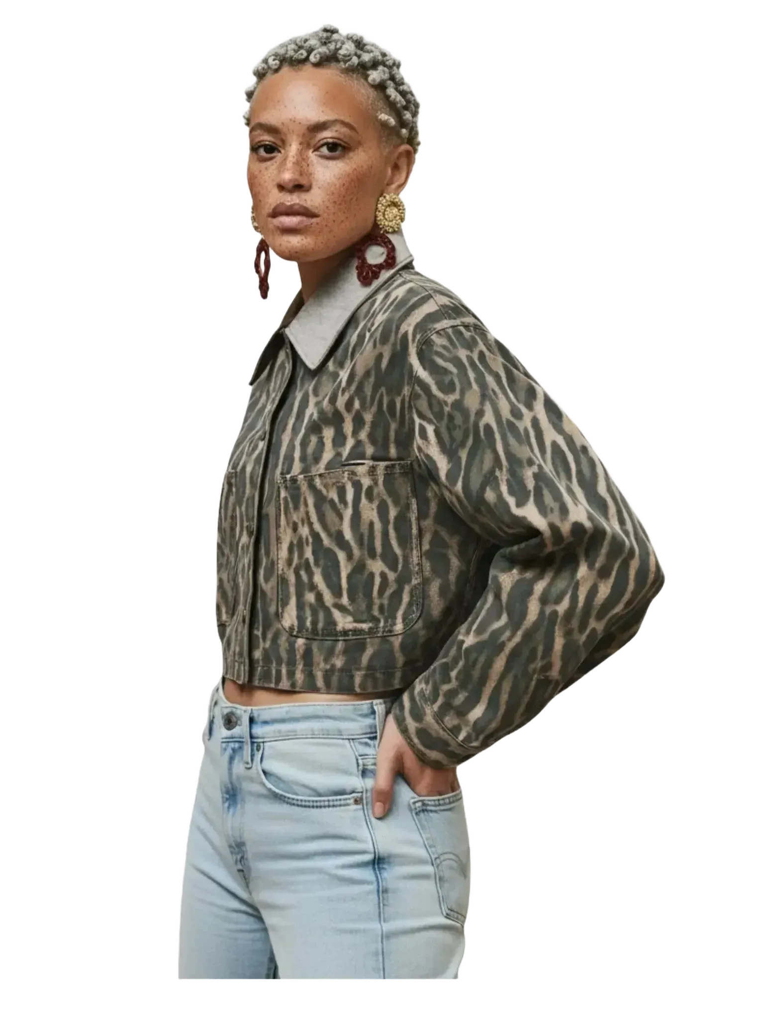 AFRM AFRM Wrenley Camo Leopard Jacket in XS - Outerwear | Queen Anna House of Fashion Women's Luxury Fashion