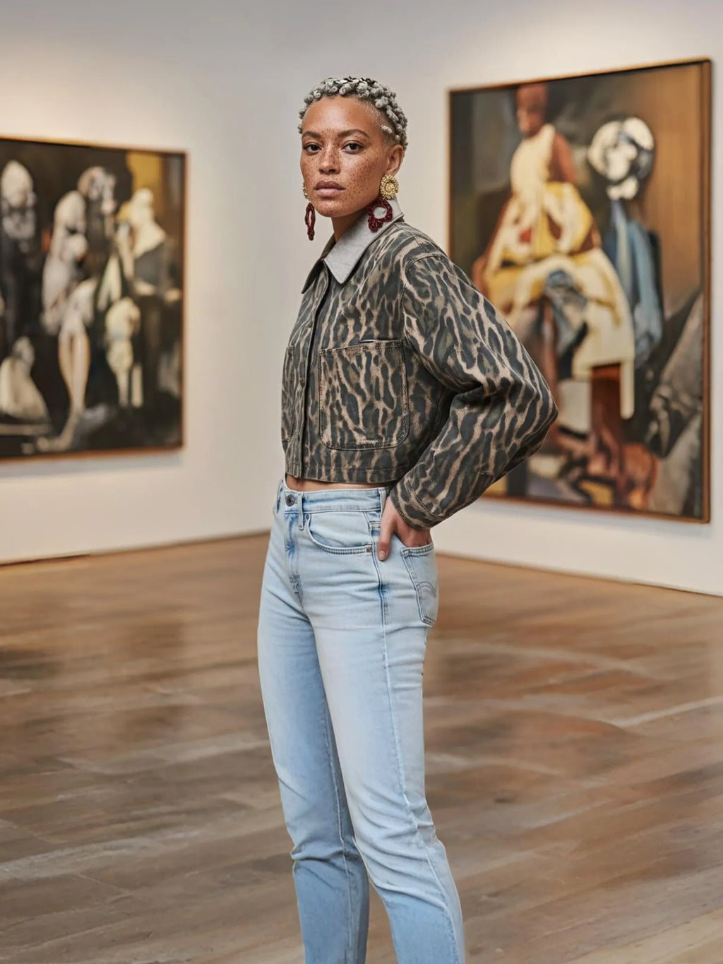 AFRM AFRM Wrenley Camo Leopard Jacket in XS - Outerwear | Queen Anna House of Fashion Women's Luxury Fashion