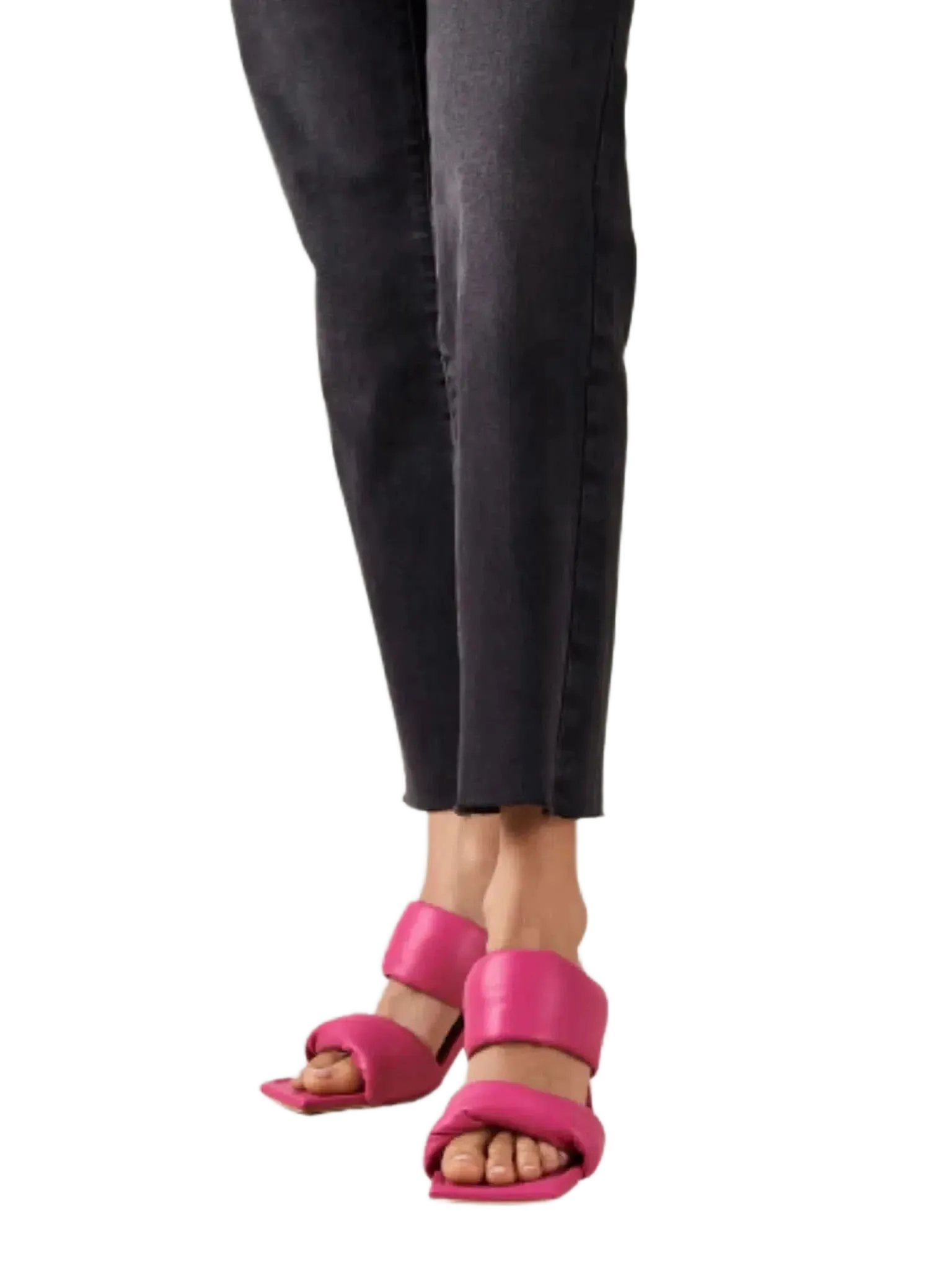 Alohas Alohas Twist Strap Magenta Leather Sandals in 36 - Shoes | Queen Anna House of Fashion Women's Luxury Fashion