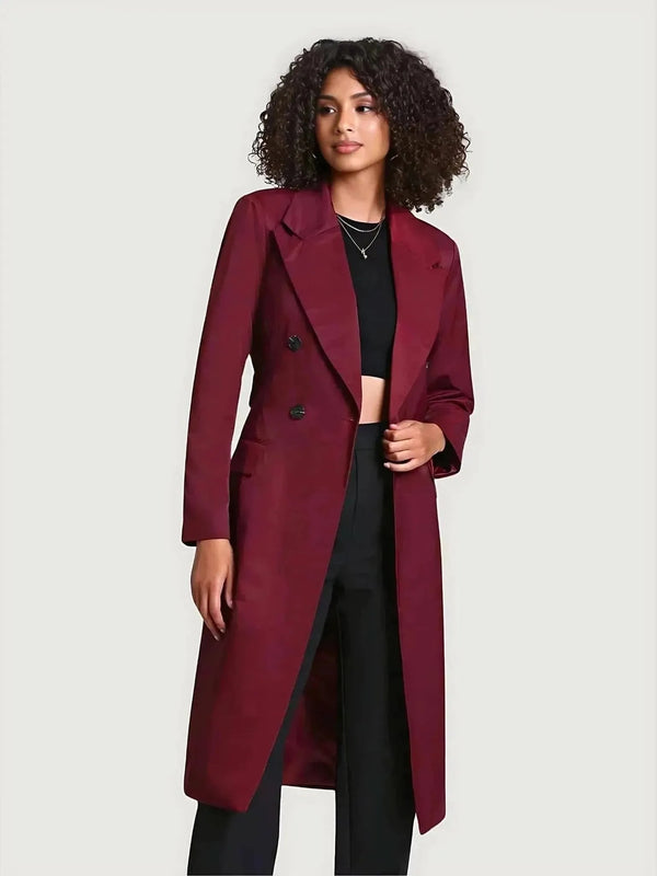 Avec Les Filles Avec Les Filles Stretch Cotton Belted Trench Coat in S - Outerwear | Queen Anna House of Fashion Women's Luxury Fashion
