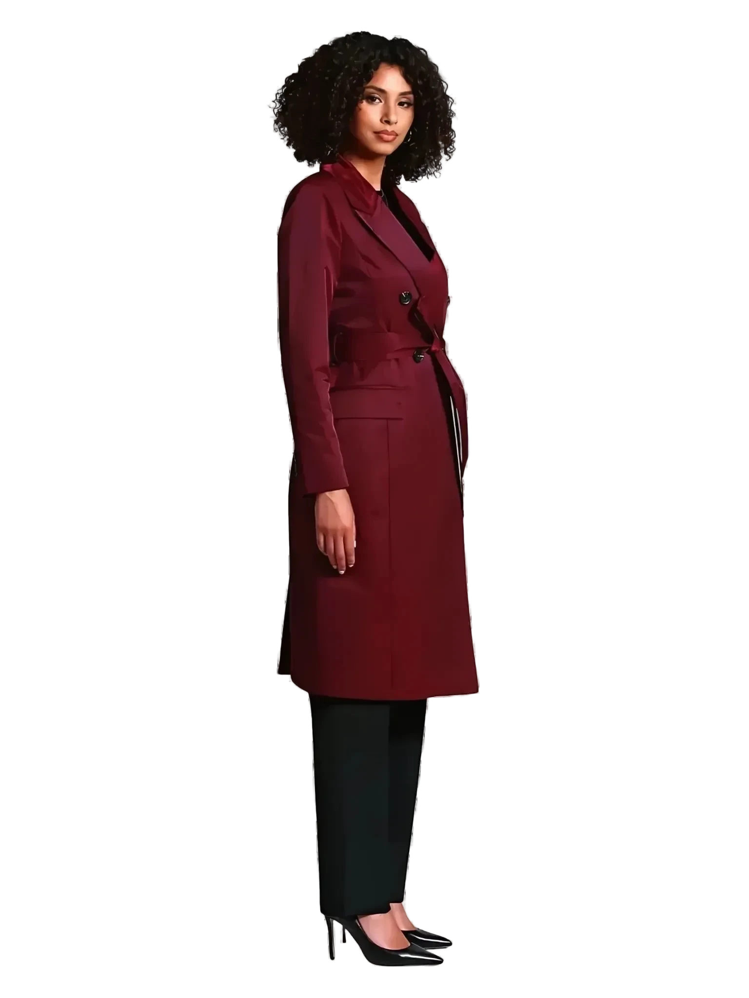 Avec Les Filles Avec Les Filles Stretch Cotton Belted Trench Coat in S - Outerwear | Queen Anna House of Fashion Women's Luxury Fashion