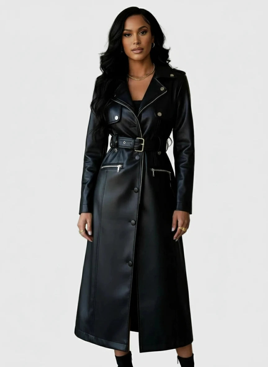 Azalea Wang Azalea Wang BUTTERCUP Trench Coat in S - Outerwear | Queen Anna House of Fashion Women's Luxury Fashion