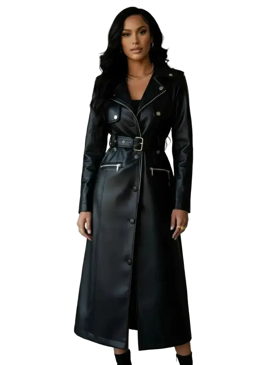 Azalea Wang Azalea Wang BUTTERCUP Trench Coat in S - Outerwear | Queen Anna House of Fashion Women's Luxury Fashion