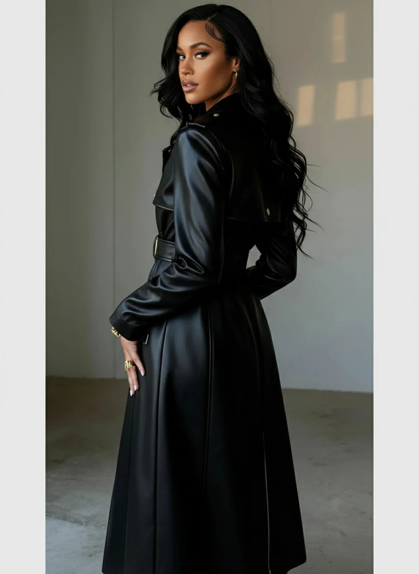 Azalea Wang Azalea Wang BUTTERCUP Trench Coat in S - Outerwear | Queen Anna House of Fashion Women's Luxury Fashion