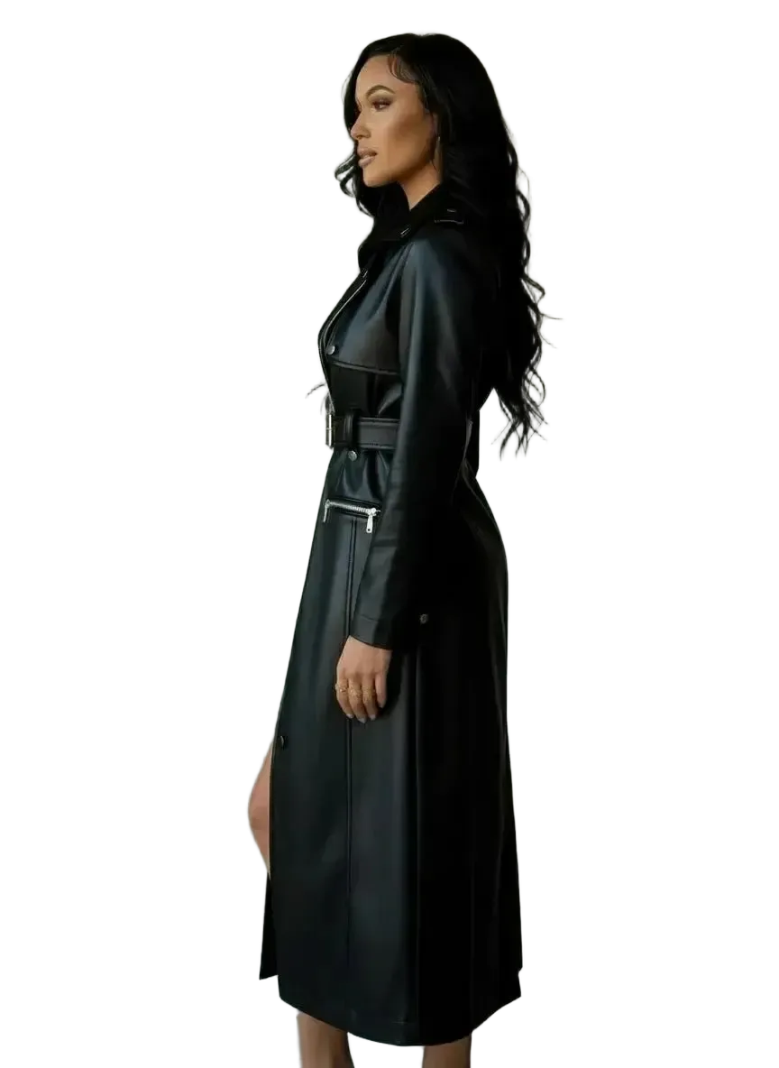 Azalea Wang Azalea Wang BUTTERCUP Trench Coat in XL - Outerwear | Queen Anna House of Fashion Women's Luxury Fashion