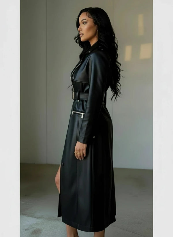Azalea Wang Azalea Wang BUTTERCUP Trench Coat in XL - Outerwear | Queen Anna House of Fashion Women's Luxury Fashion