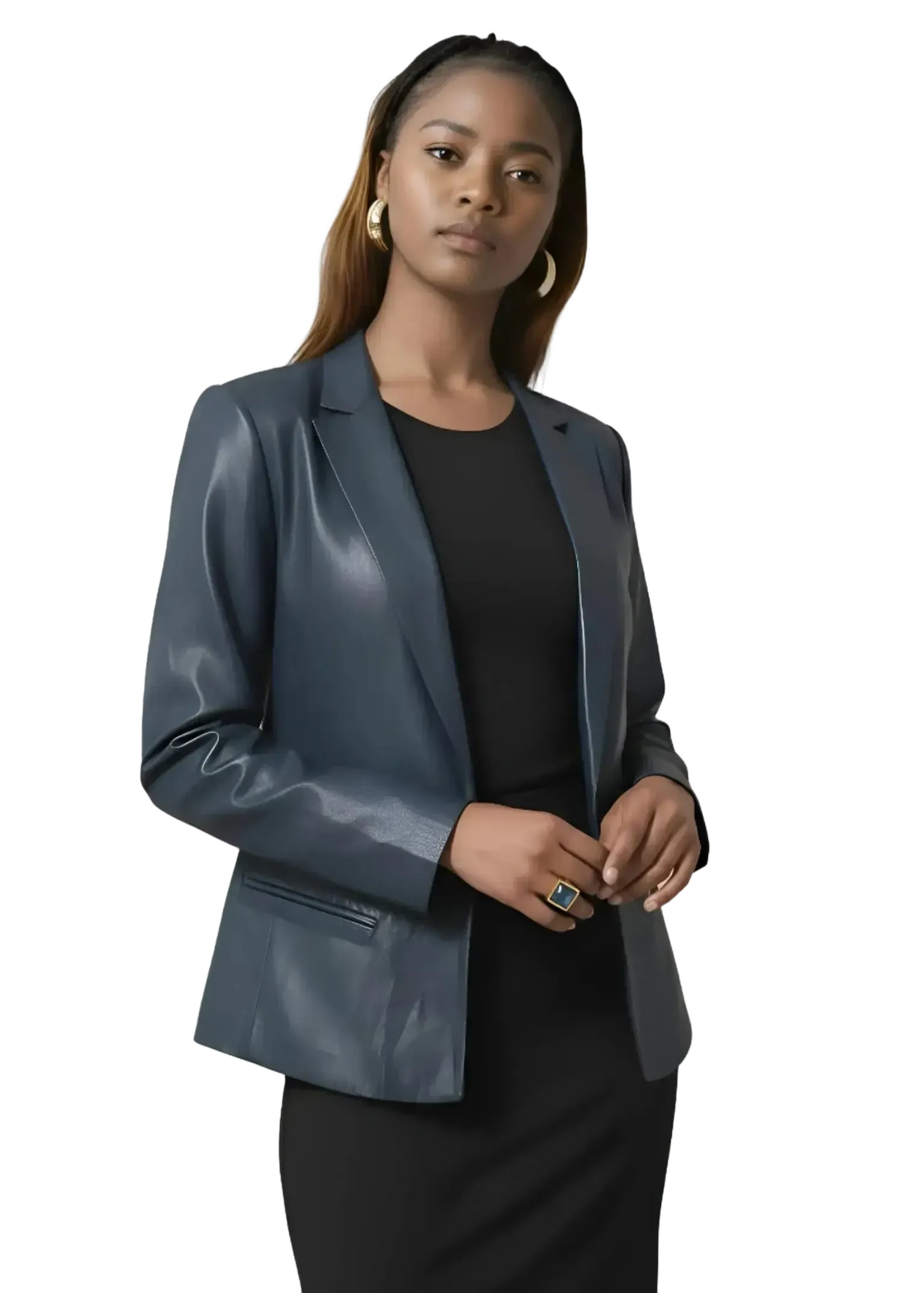 Bano eeMee Bano eeMee Cybil Jacket in NAVY - Outerwear | Queen Anna House of Fashion Women's Luxury Fashion