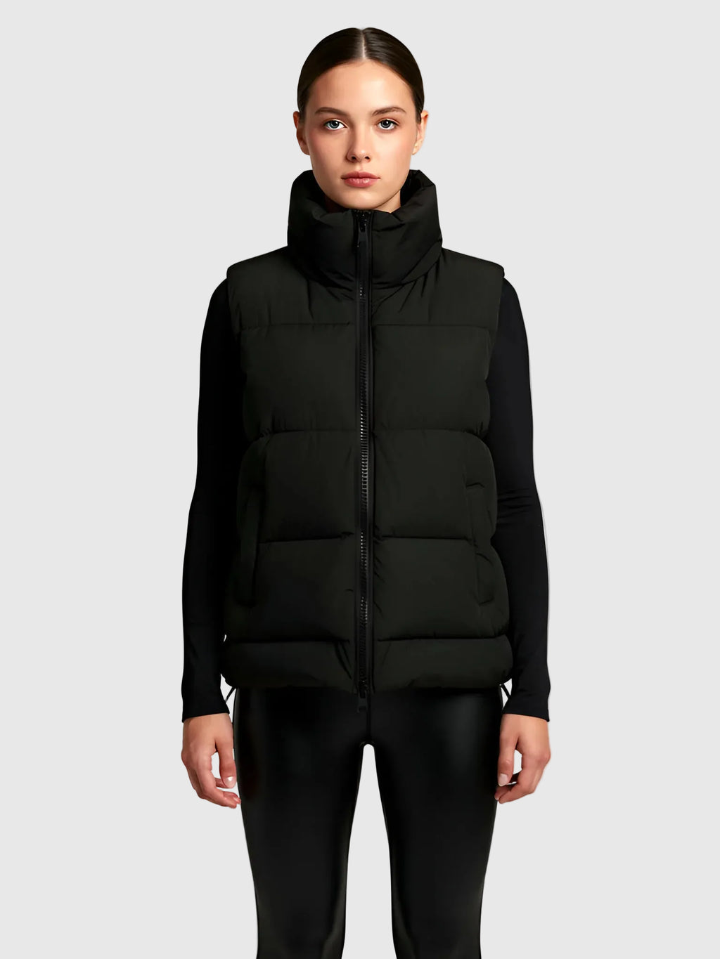 Blanc Noir Blanc Noir Adventurer Reversible Faux Fur Puffer Vest in XS - Outerwear | Queen Anna House of Fashion Women's Luxury Fashion