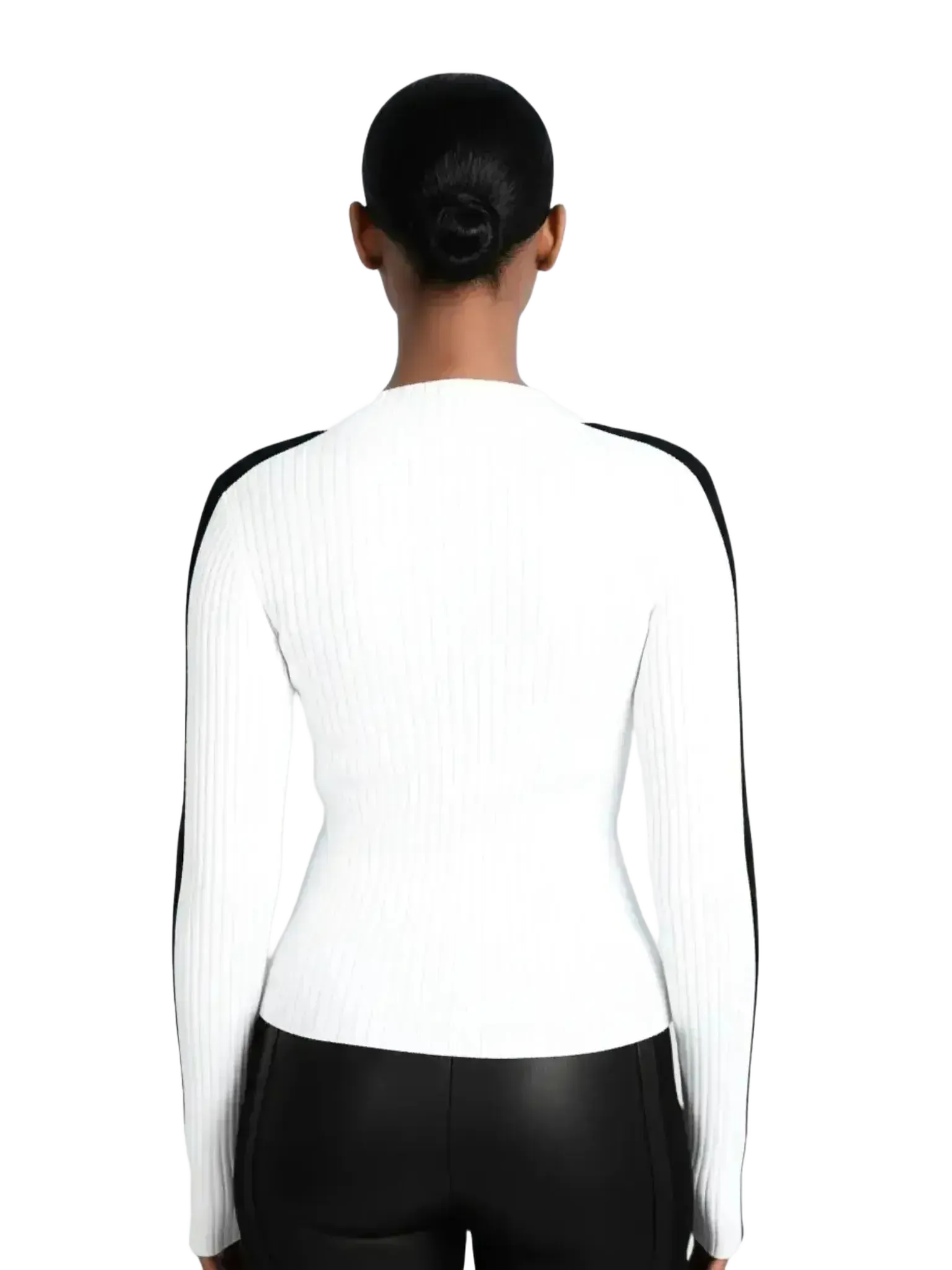 Blanc Noir Blanc Noir Blair Mock Neck Sweater in S - Top | Queen Anna House of Fashion Women's Luxury Fashion
