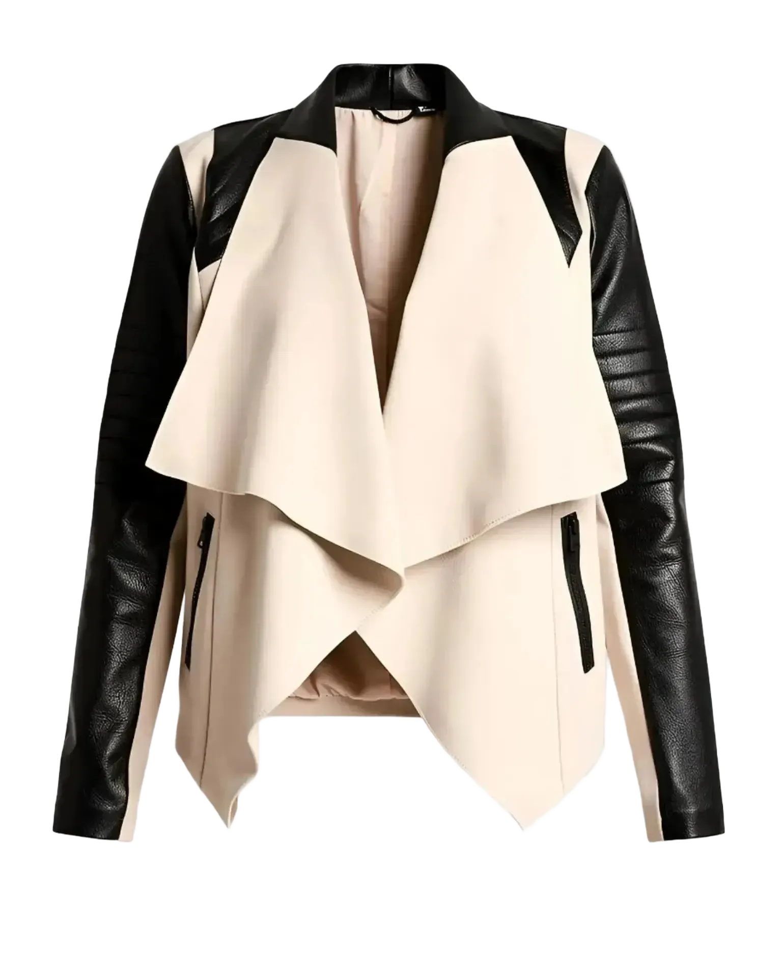 Blanc Noir Blanc Noir Drape Front Jacket in S - Outerwear | Queen Anna House of Fashion Women's Luxury Fashion