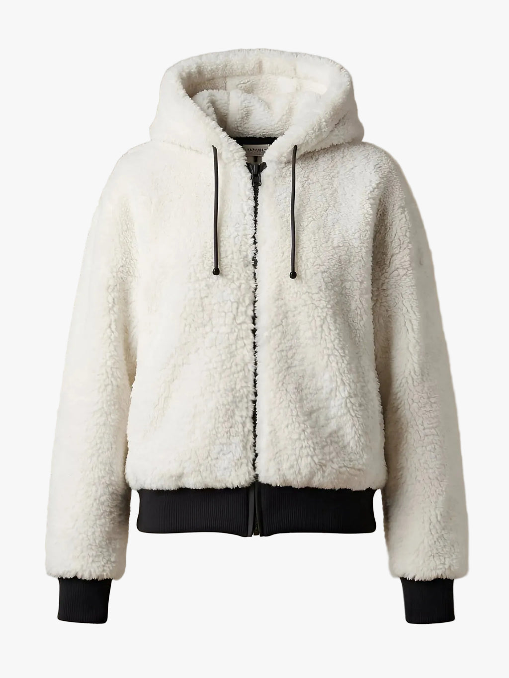 Blanc Noir Blanc Noir Luxe Faux Shearling Reversible Hoodie in S - Outerwear | Queen Anna House of Fashion Women's Luxury Fashion