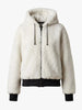 Blanc Noir Blanc Noir Luxe Faux Shearling Reversible Hoodie in S - Outerwear | Queen Anna House of Fashion Women's Luxury Fashion