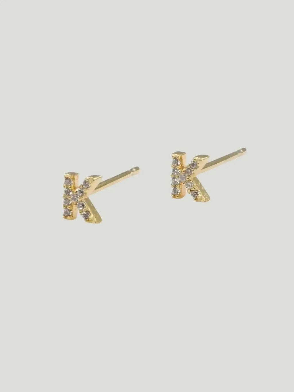Brenda Grands Jewelry Brenda Grands Jewelry Love Beyond Measure Initial Stud Earrings in Gold - Jewelry | Queen Anna House of Fashion Women's Luxury Fashion