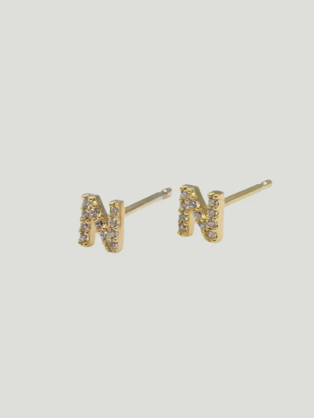 Brenda Grands Jewelry Brenda Grands Jewelry Love Beyond Measure Initial Stud Earrings in Gold - Jewelry | Queen Anna House of Fashion Women's Luxury Fashion