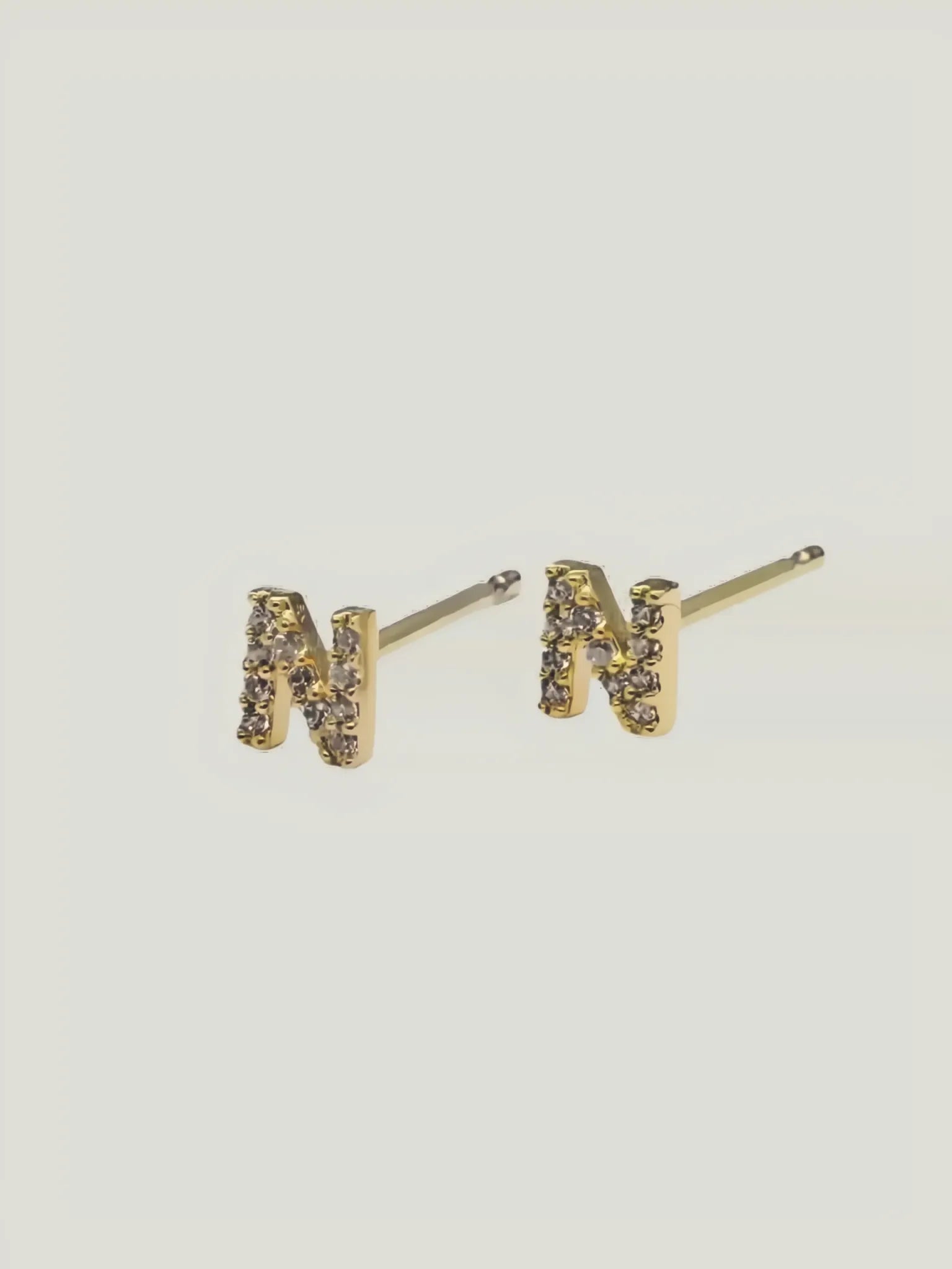 Brenda Grands Jewelry Brenda Grands Jewelry Love Beyond Measure Initial Stud Earrings in Gold - Jewelry | Queen Anna House of Fashion Women's Luxury Fashion