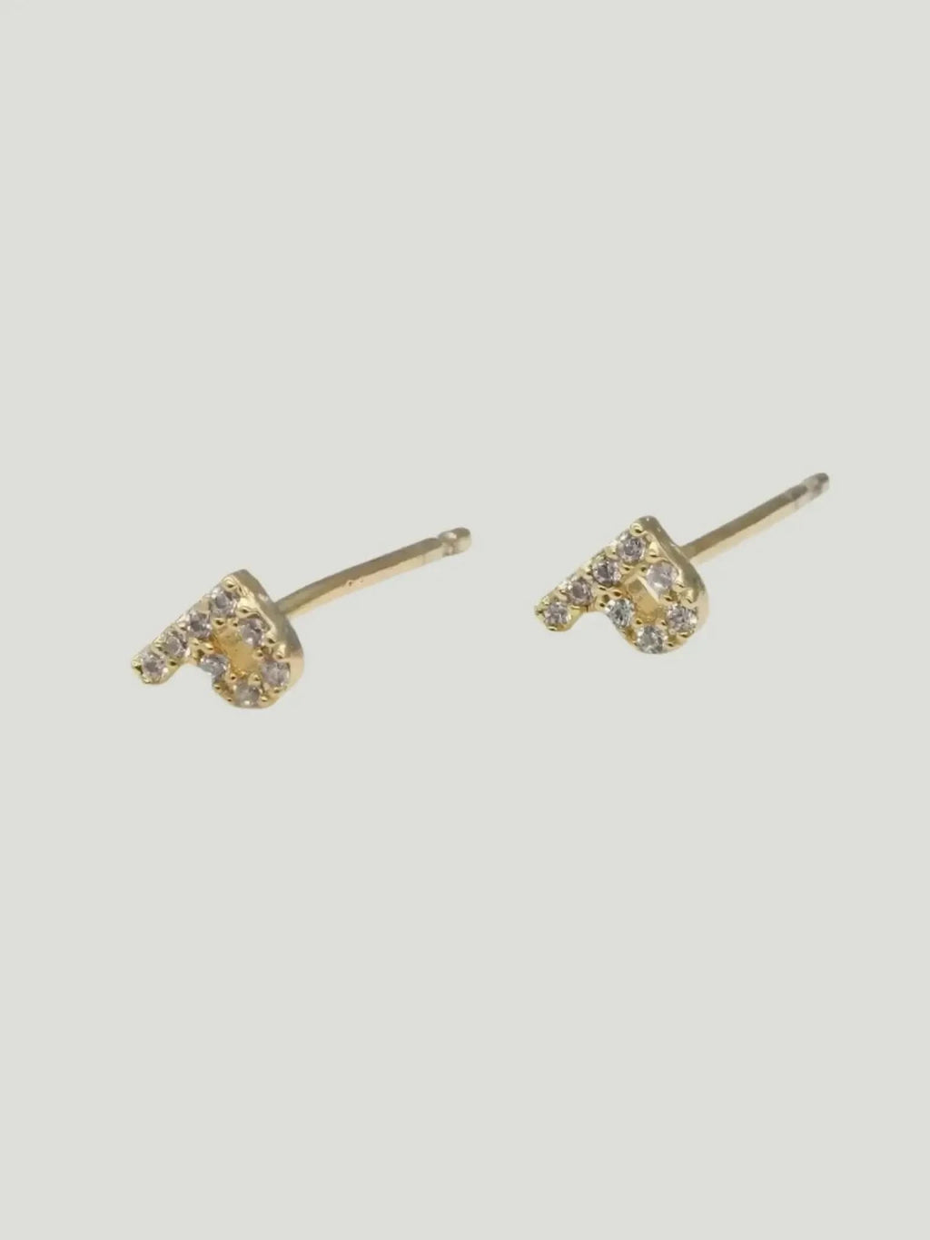 Brenda Grands Jewelry Brenda Grands Jewelry Love Beyond Measure Initial Stud Earrings in Gold - Jewelry | Queen Anna House of Fashion Women's Luxury Fashion