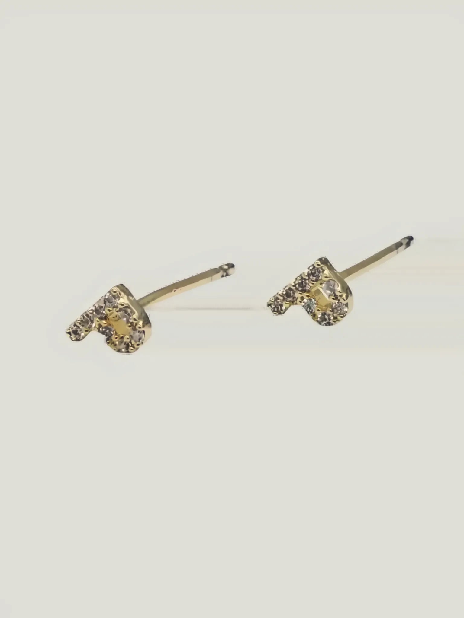 Brenda Grands Jewelry Brenda Grands Jewelry Love Beyond Measure Initial Stud Earrings in Gold - Jewelry | Queen Anna House of Fashion Women's Luxury Fashion