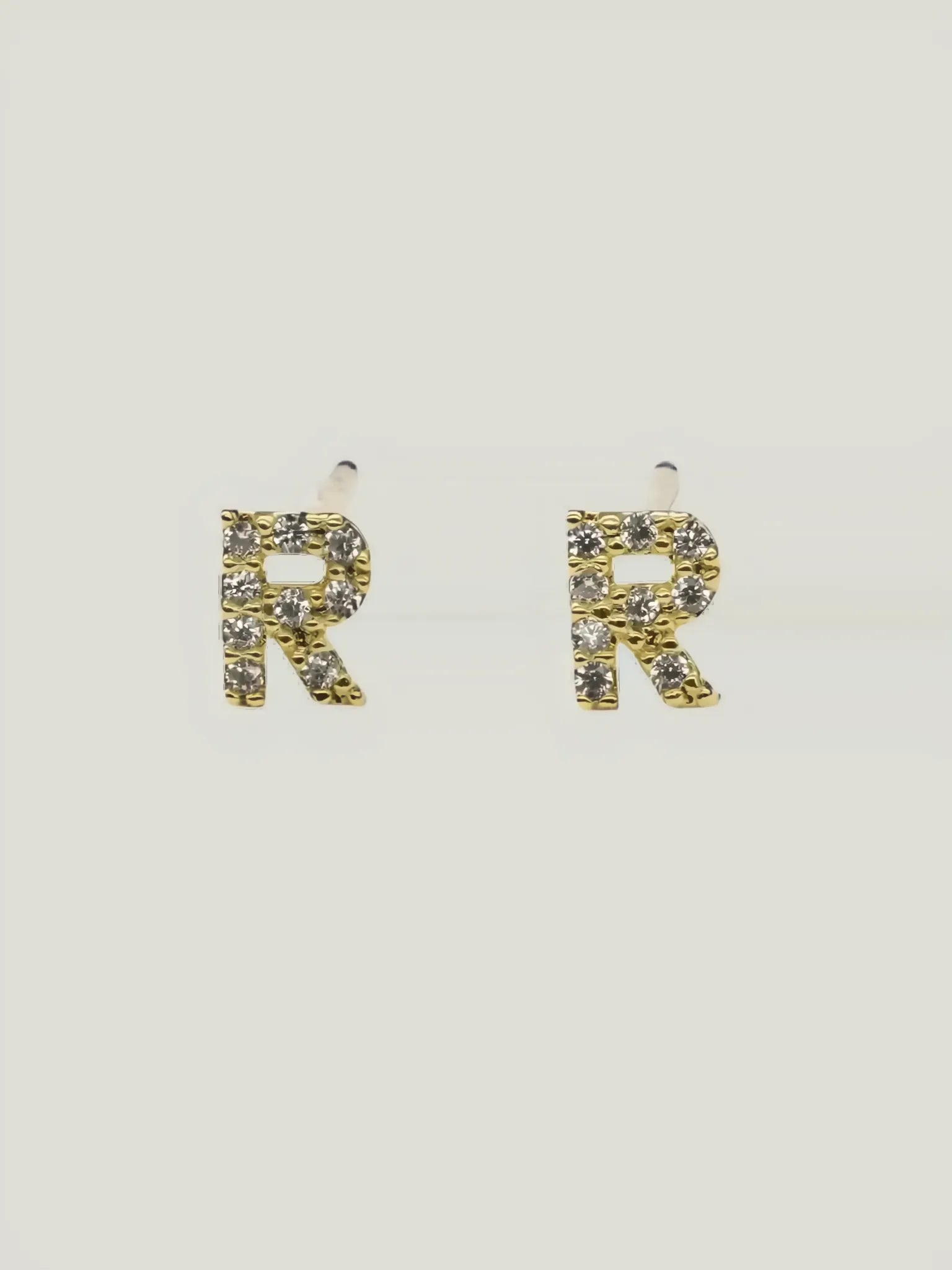 Brenda Grands Jewelry Brenda Grands Jewelry Love Beyond Measure Initial Stud Earrings in Gold - Jewelry | Queen Anna House of Fashion Women's Luxury Fashion