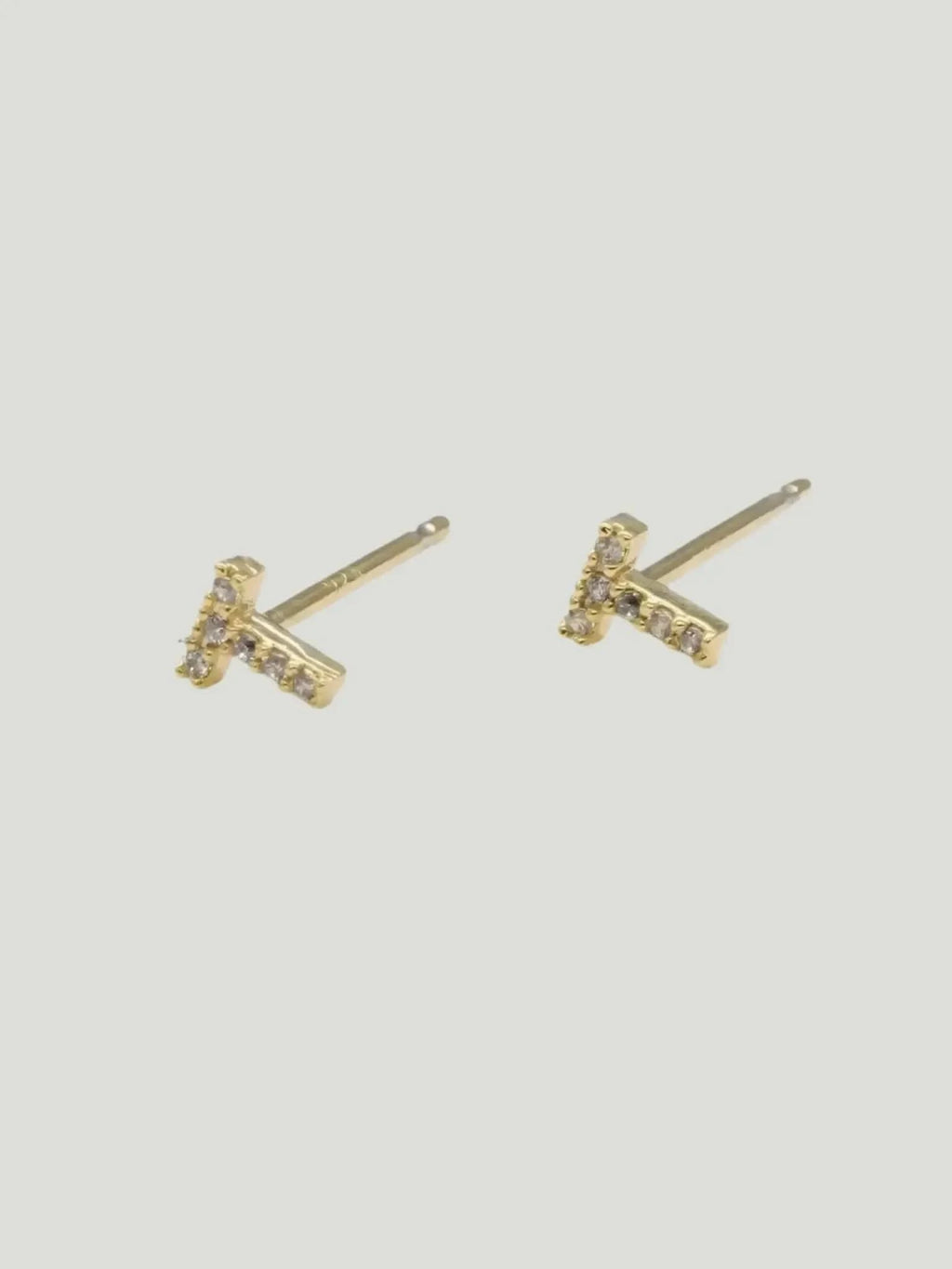 Brenda Grands Jewelry Brenda Grands Jewelry Love Beyond Measure Initial Stud Earrings in Gold - Jewelry | Queen Anna House of Fashion Women's Luxury Fashion