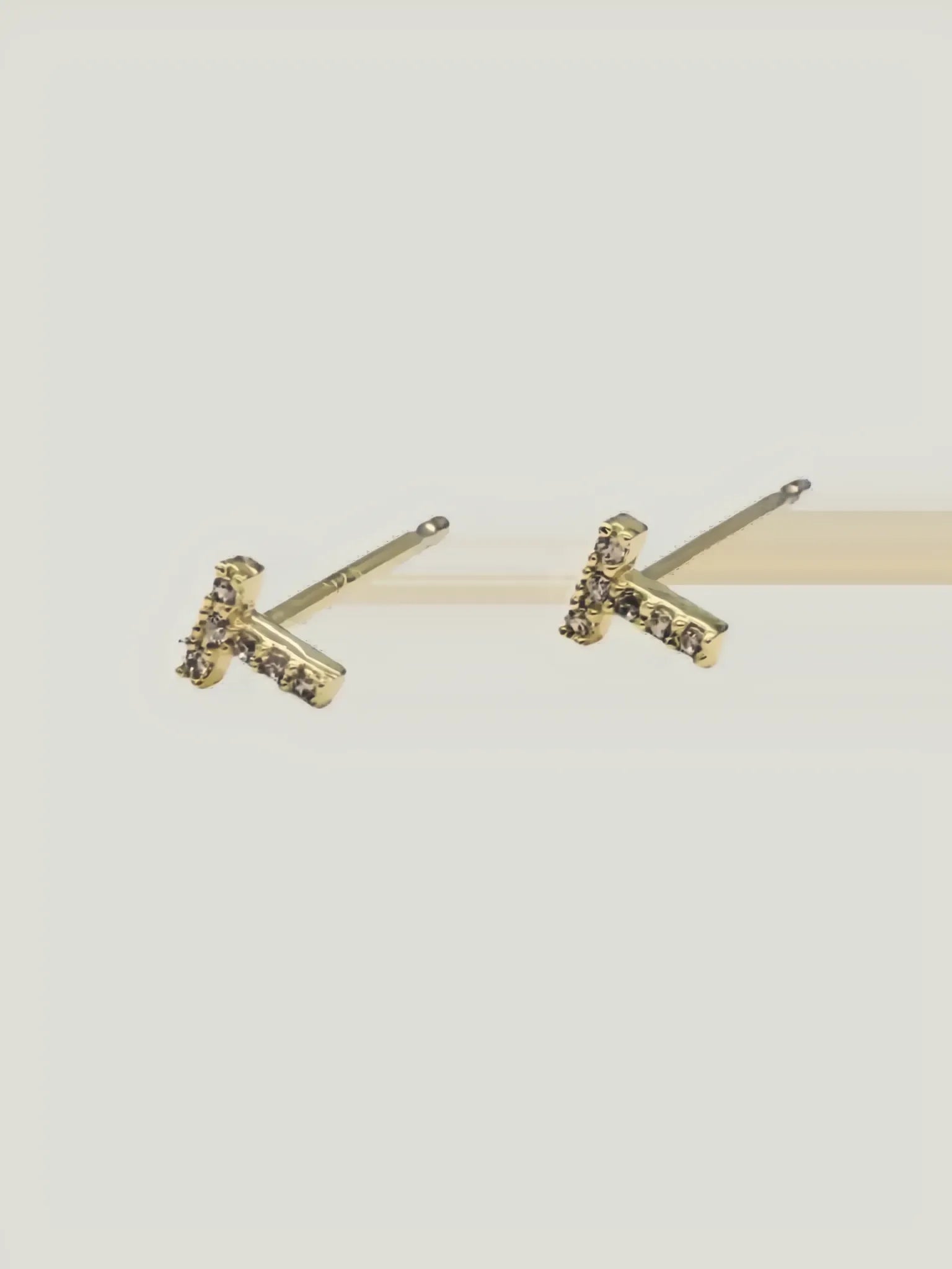 Brenda Grands Jewelry Brenda Grands Jewelry Love Beyond Measure Initial Stud Earrings in Gold - Jewelry | Queen Anna House of Fashion Women's Luxury Fashion