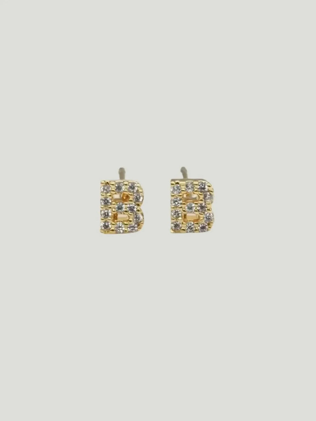 Brenda Grands Jewelry Brenda Grands Jewelry Love Beyond Measure Initial Stud Earrings in Gold - Jewelry | Queen Anna House of Fashion Women's Luxury Fashion