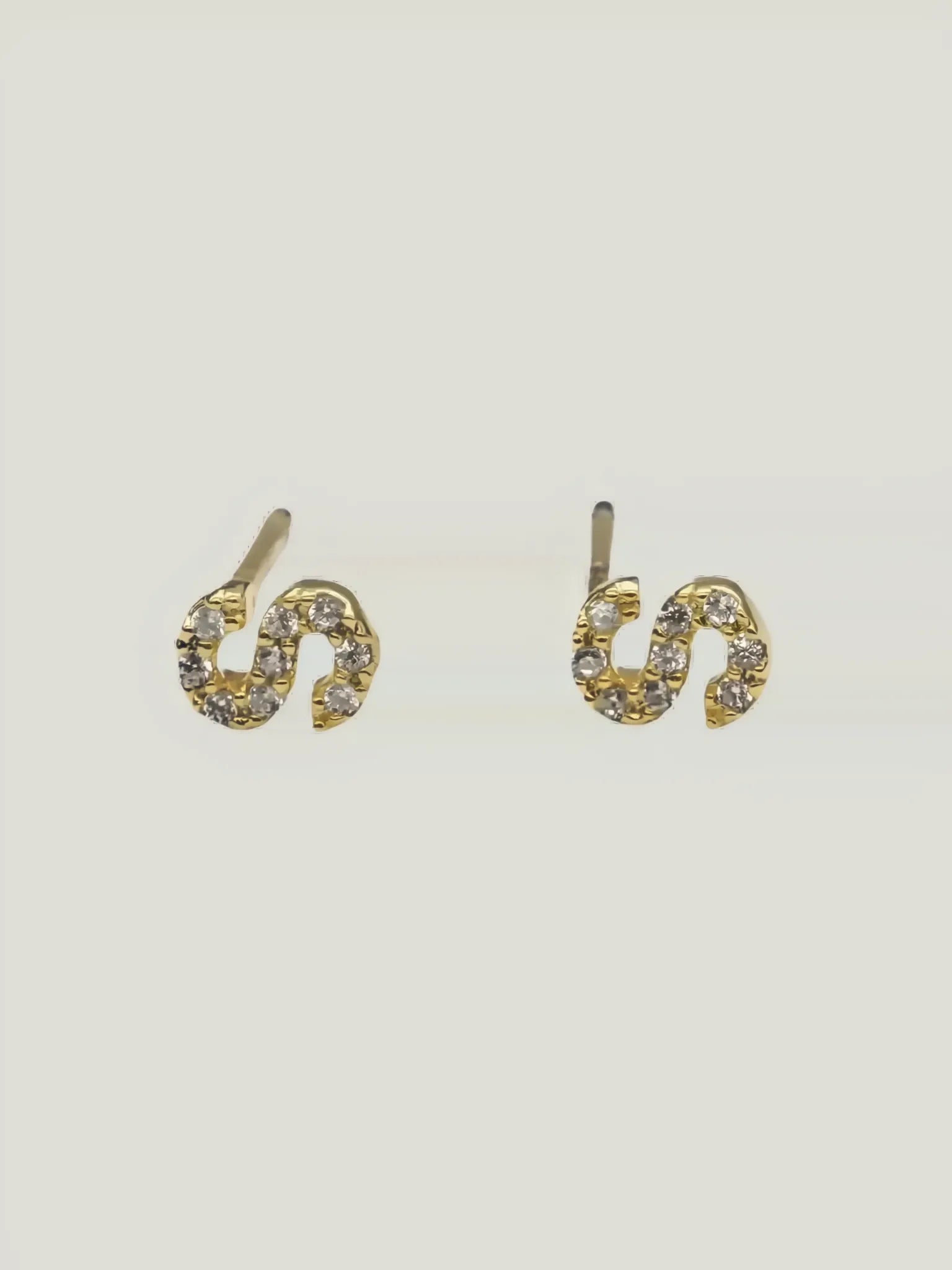 Brenda Grands Jewelry Brenda Grands Jewelry Love Beyond Measure Initial Stud Earrings in Gold - Jewelry | Queen Anna House of Fashion Women's Luxury Fashion