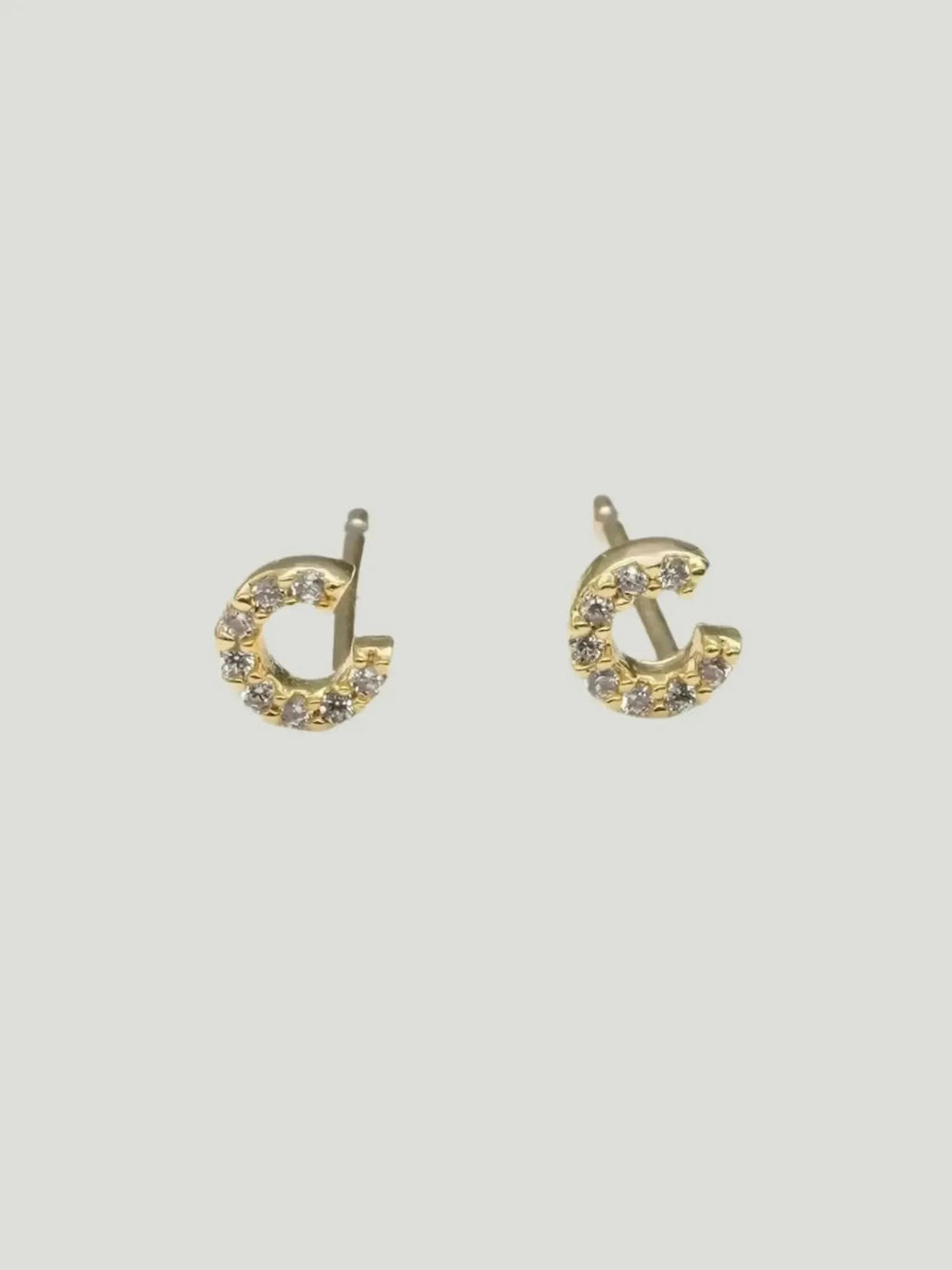 Brenda Grands Jewelry Brenda Grands Jewelry Love Beyond Measure Initial Stud Earrings in Gold - Jewelry | Queen Anna House of Fashion Women's Luxury Fashion