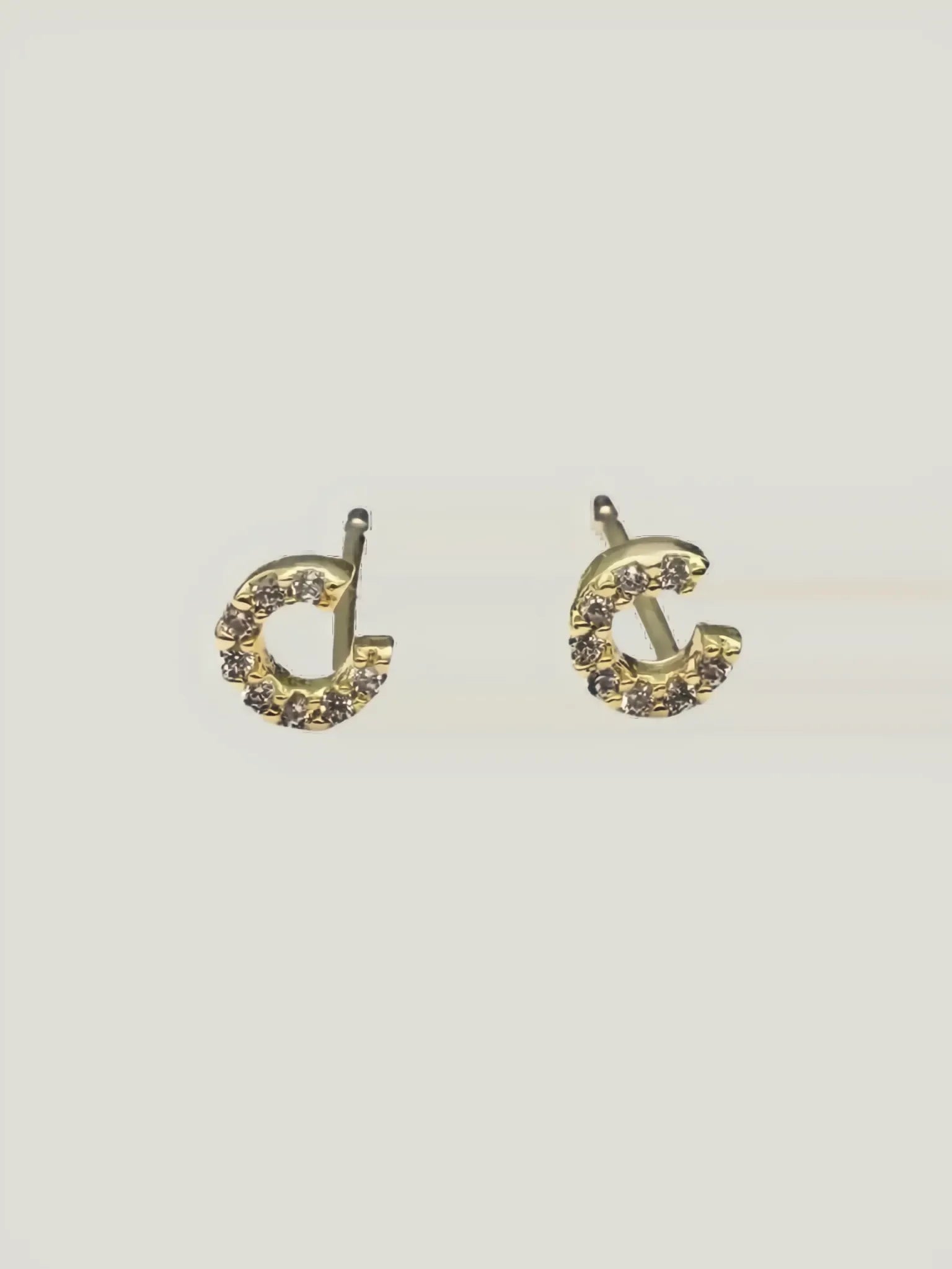 Brenda Grands Jewelry Brenda Grands Jewelry Love Beyond Measure Initial Stud Earrings in Gold - Jewelry | Queen Anna House of Fashion Women's Luxury Fashion