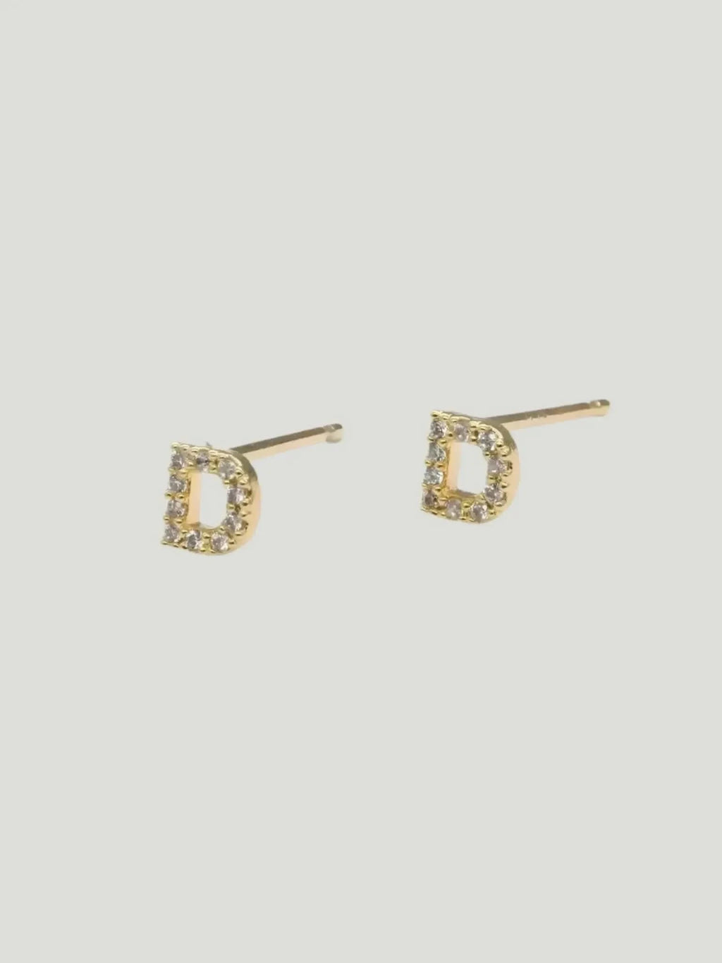 Brenda Grands Jewelry Brenda Grands Jewelry Love Beyond Measure Initial Stud Earrings in Gold - Jewelry | Queen Anna House of Fashion Women's Luxury Fashion