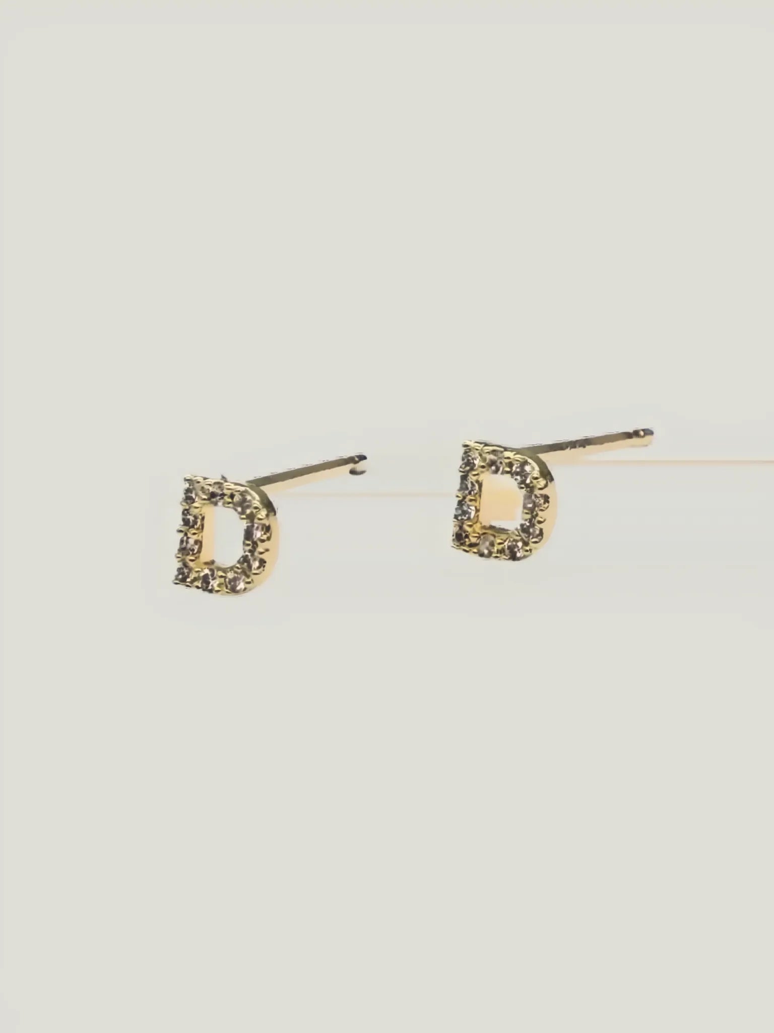 Brenda Grands Jewelry Brenda Grands Jewelry Love Beyond Measure Initial Stud Earrings in Gold - Jewelry | Queen Anna House of Fashion Women's Luxury Fashion