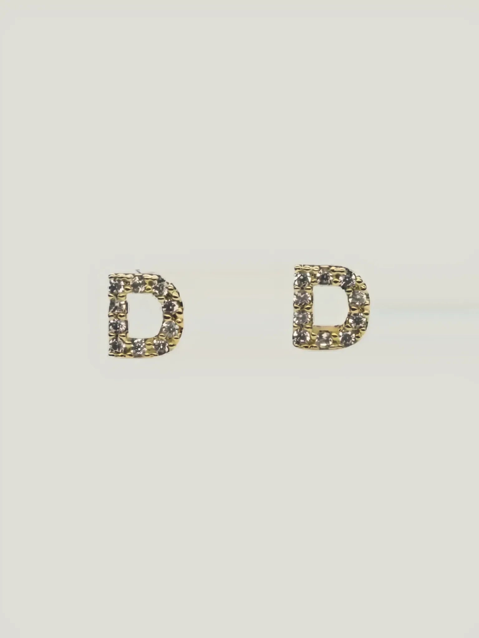 Brenda Grands Jewelry Brenda Grands Jewelry Love Beyond Measure Initial Stud Earrings in Gold - Jewelry | Queen Anna House of Fashion Women's Luxury Fashion