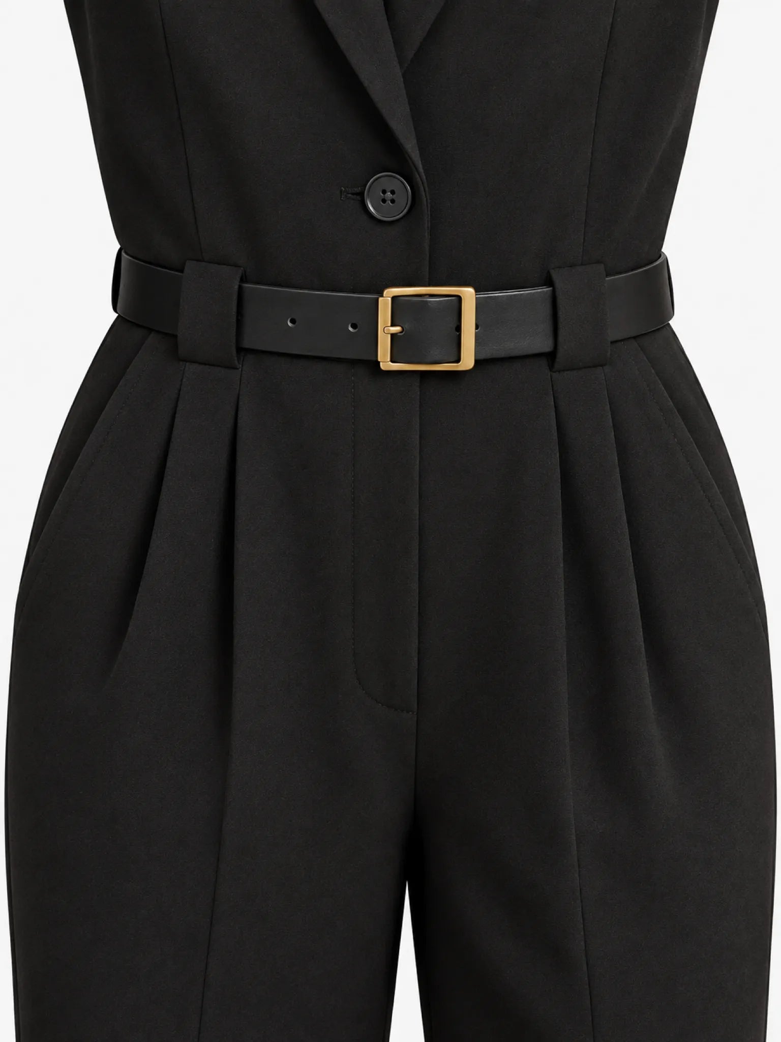 BYNIUMAAL Kala Jumpsuit Black Zoom Detail