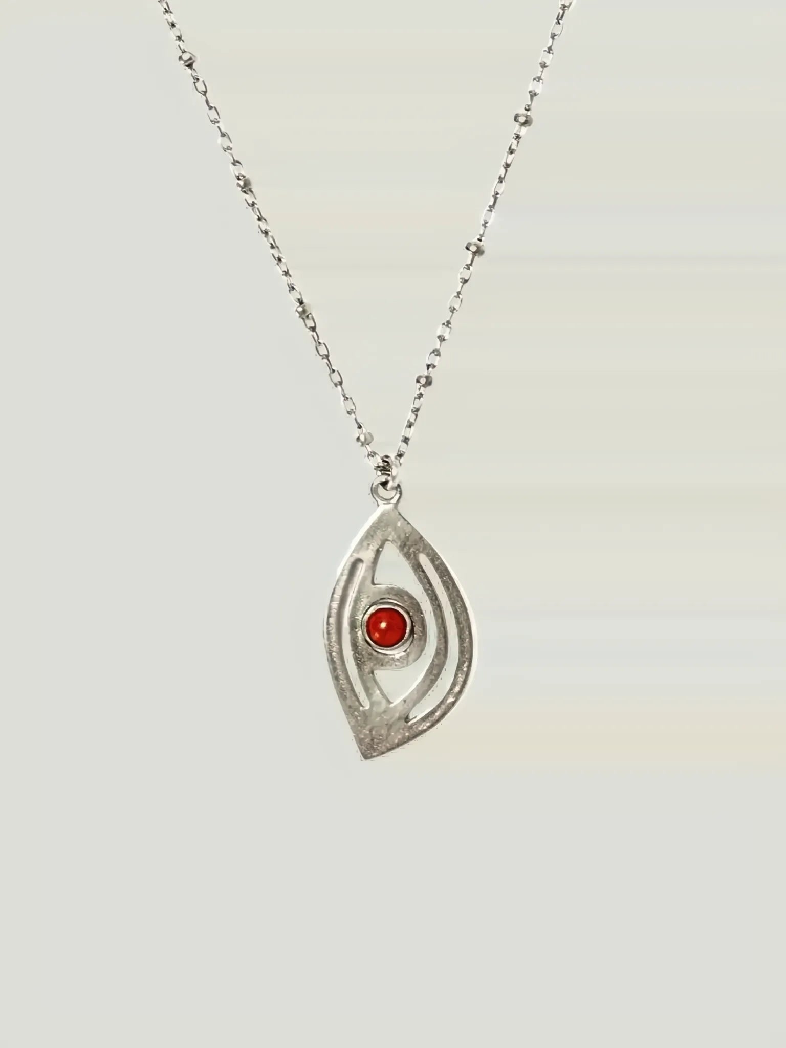 Chan Luu Chan Luu Gemstone Evil Eye Necklace in RED JASPER - Jewelry | Queen Anna House of Fashion Women's Luxury Fashion