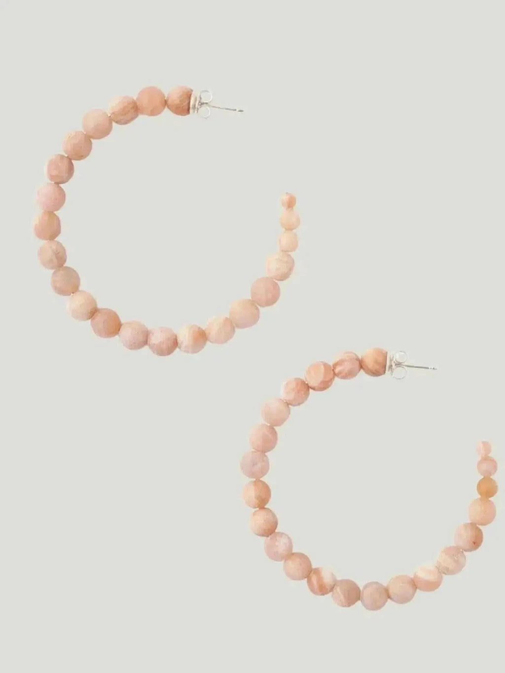 Chan Luu Chan Luu Large Gemstone Hoop Earrings in LABRADORITE - Jewelry | Queen Anna House of Fashion Women's Luxury Fashion