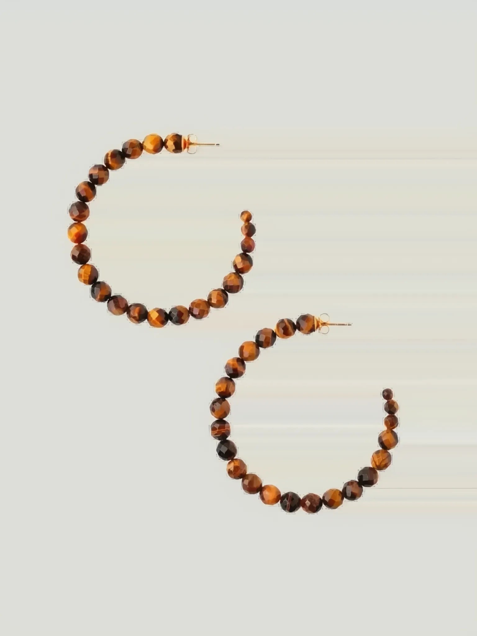 Chan Luu Chan Luu Large Gemstone Hoop Earrings in LABRADORITE - Jewelry | Queen Anna House of Fashion Women's Luxury Fashion