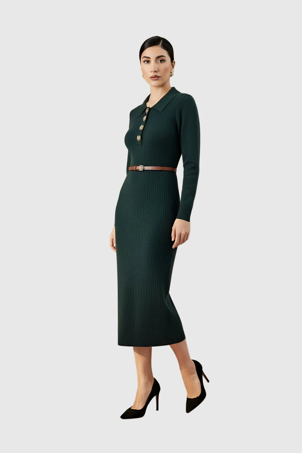 Chloe Kristyn Chloe Kristyn Brandy Henley Dress in XS - Dress | Queen Anna House of Fashion Women's Luxury Fashion