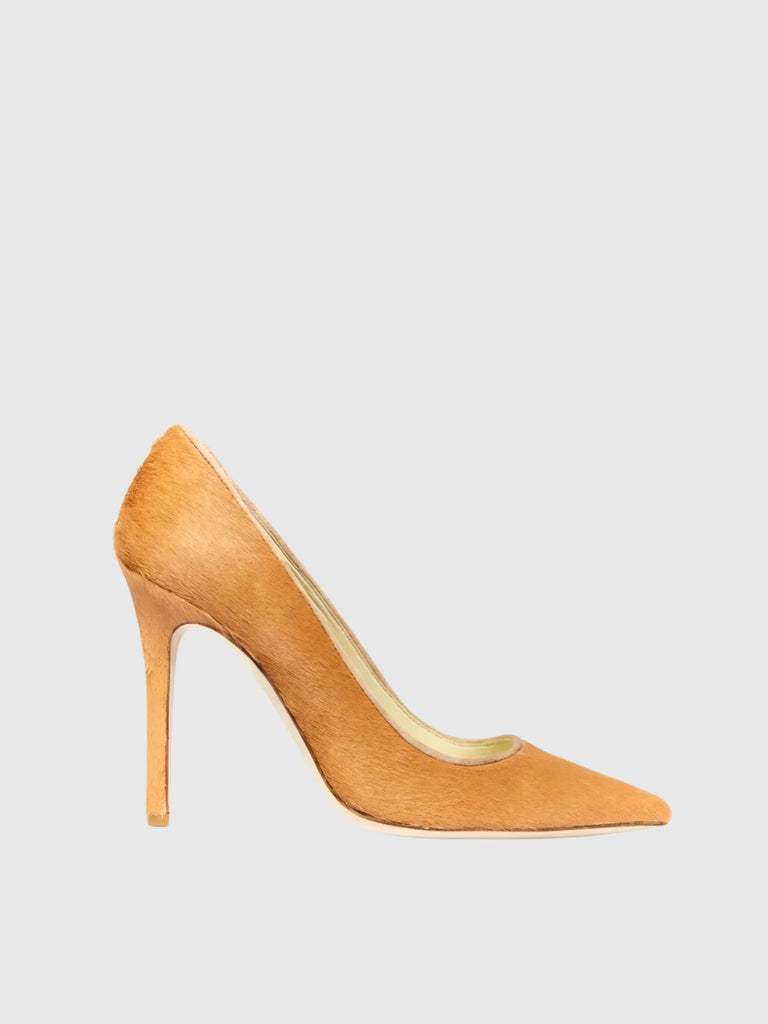 CHRISTINA LOMBARDI CHRISTINA LOMBARDI Kersen Ponyhair Pump in Camel Ponyhair - Shoes | Queen Anna House of Fashion Women's Luxury Fashion