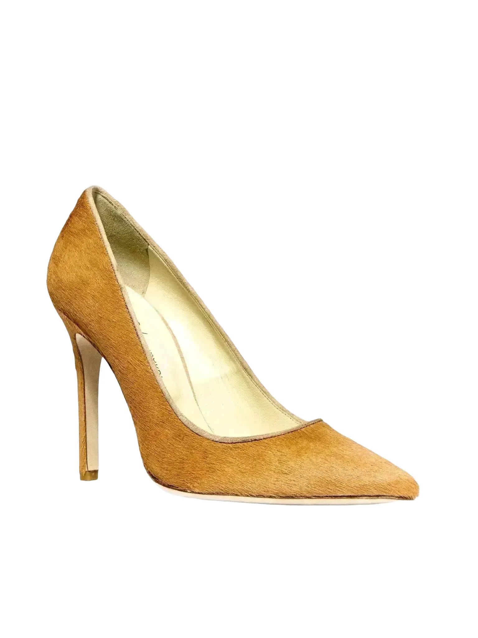 CHRISTINA LOMBARDI CHRISTINA LOMBARDI Kersen Ponyhair Pump in Camel Ponyhair - Shoes | Queen Anna House of Fashion Women's Luxury Fashion