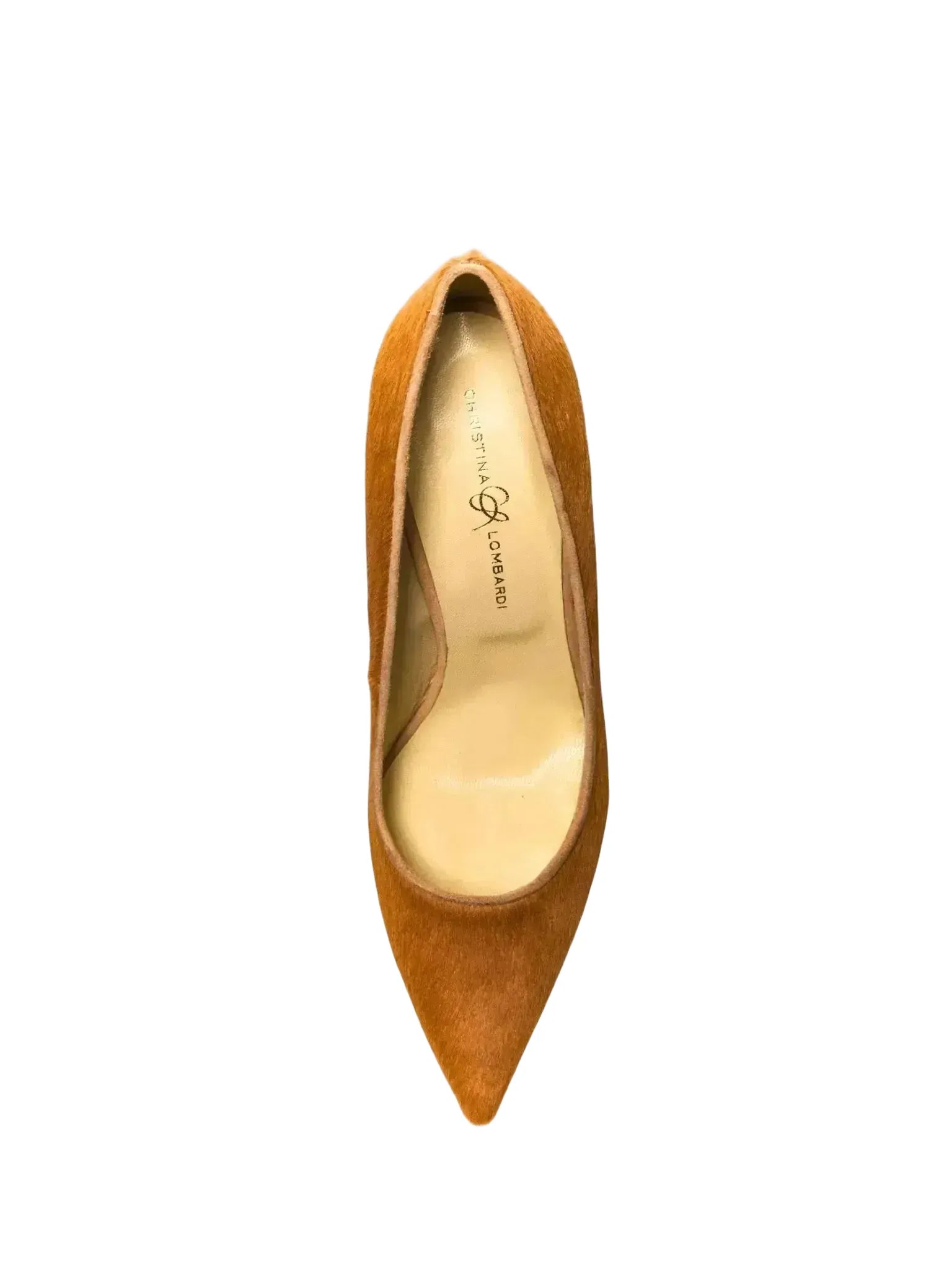 CHRISTINA LOMBARDI CHRISTINA LOMBARDI Kersen Ponyhair Pump in Camel Ponyhair - Shoes | Queen Anna House of Fashion Women's Luxury Fashion