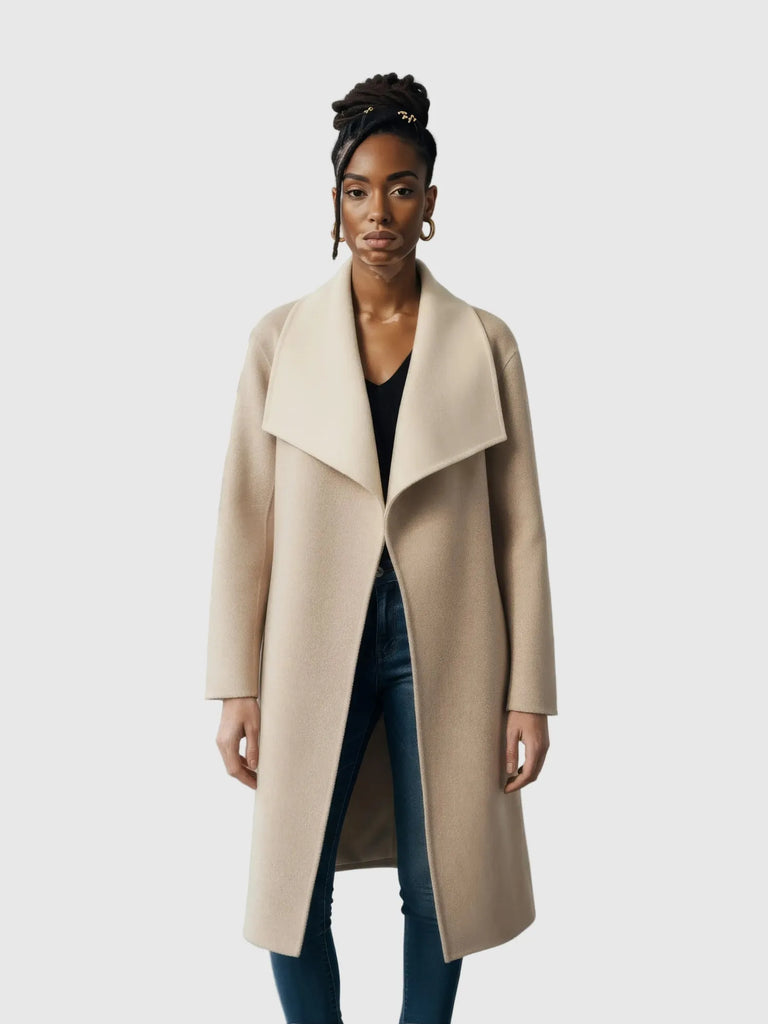 Forcast Forcast Diana Wool Blend Cocoon Coat in 6 - Outerwear | Queen Anna House of Fashion Women's Luxury Fashion