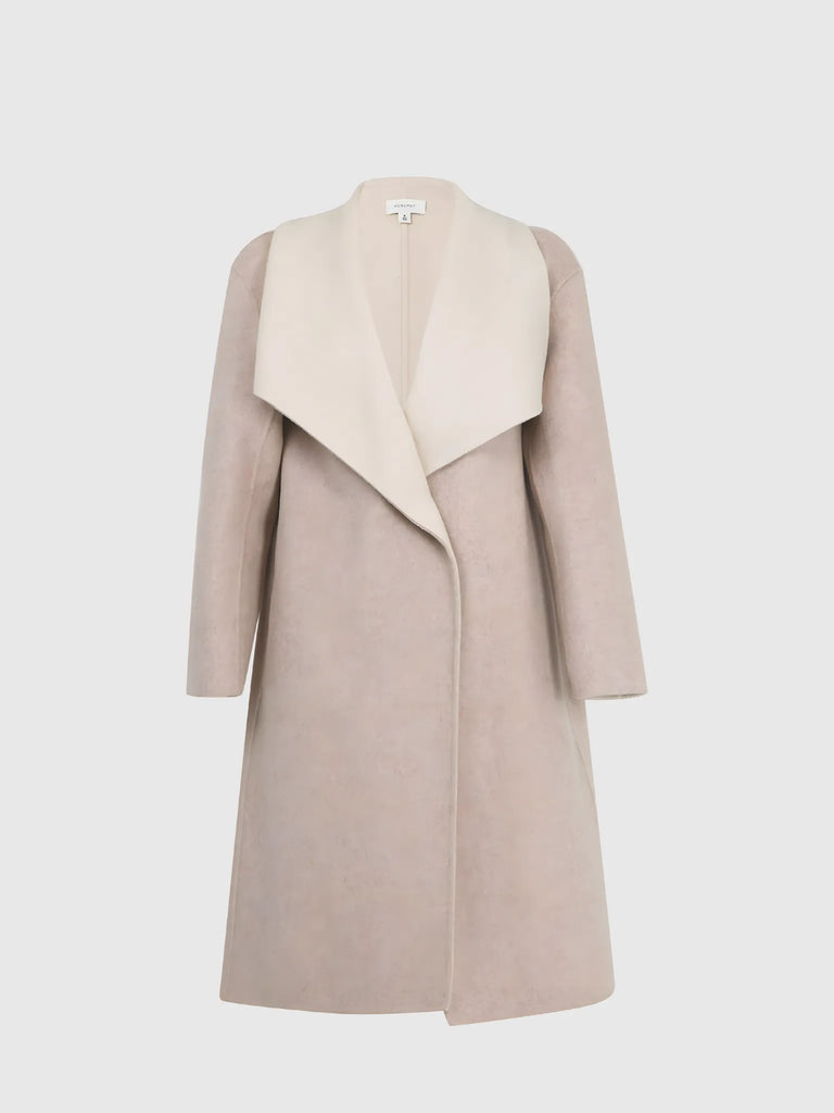 Forcast Forcast Diana Wool Blend Cocoon Coat in 6 - Outerwear | Queen Anna House of Fashion Women's Luxury Fashion