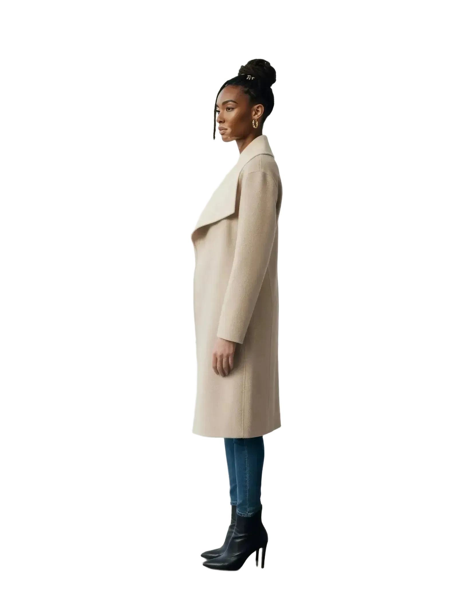 Forcast Forcast Diana Wool Blend Cocoon Coat in 6 - Outerwear | Queen Anna House of Fashion Women's Luxury Fashion