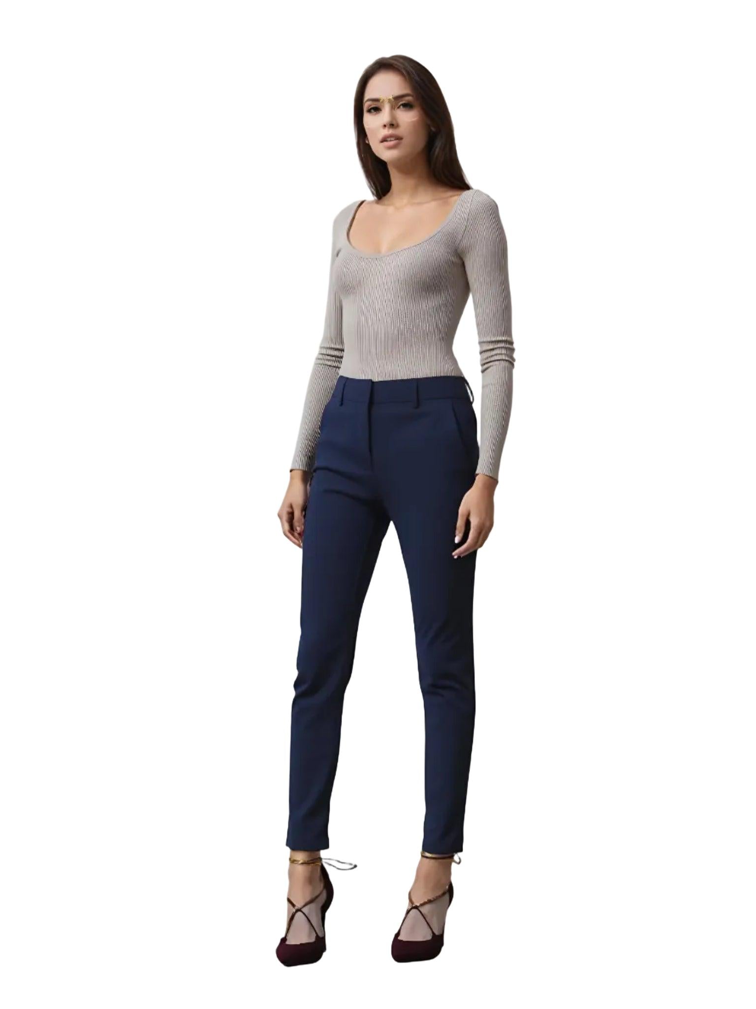 Forcast Forcast Safira Blue Pant Suit in Pants - Outerwear | Queen Anna House of Fashion Women's Luxury Fashion