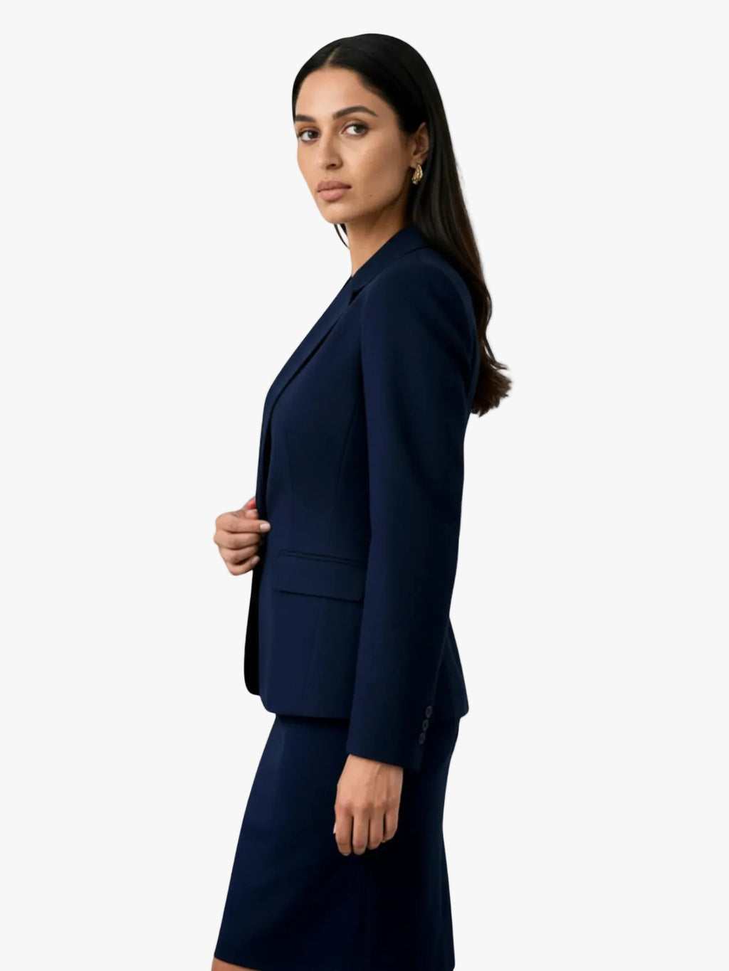 Forcast Forcast Safira Women’s Cotton Suit Set in Blazer - Outerwear | Queen Anna House of Fashion Women's Luxury Fashion