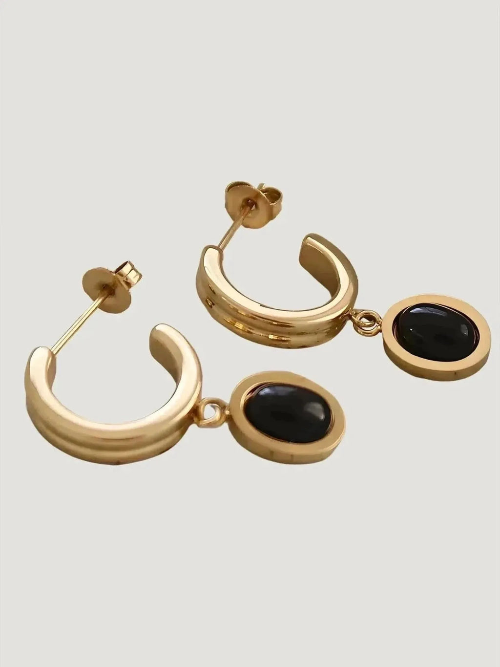 Furano Studio Black Onyx Gemstone Drop Earrings