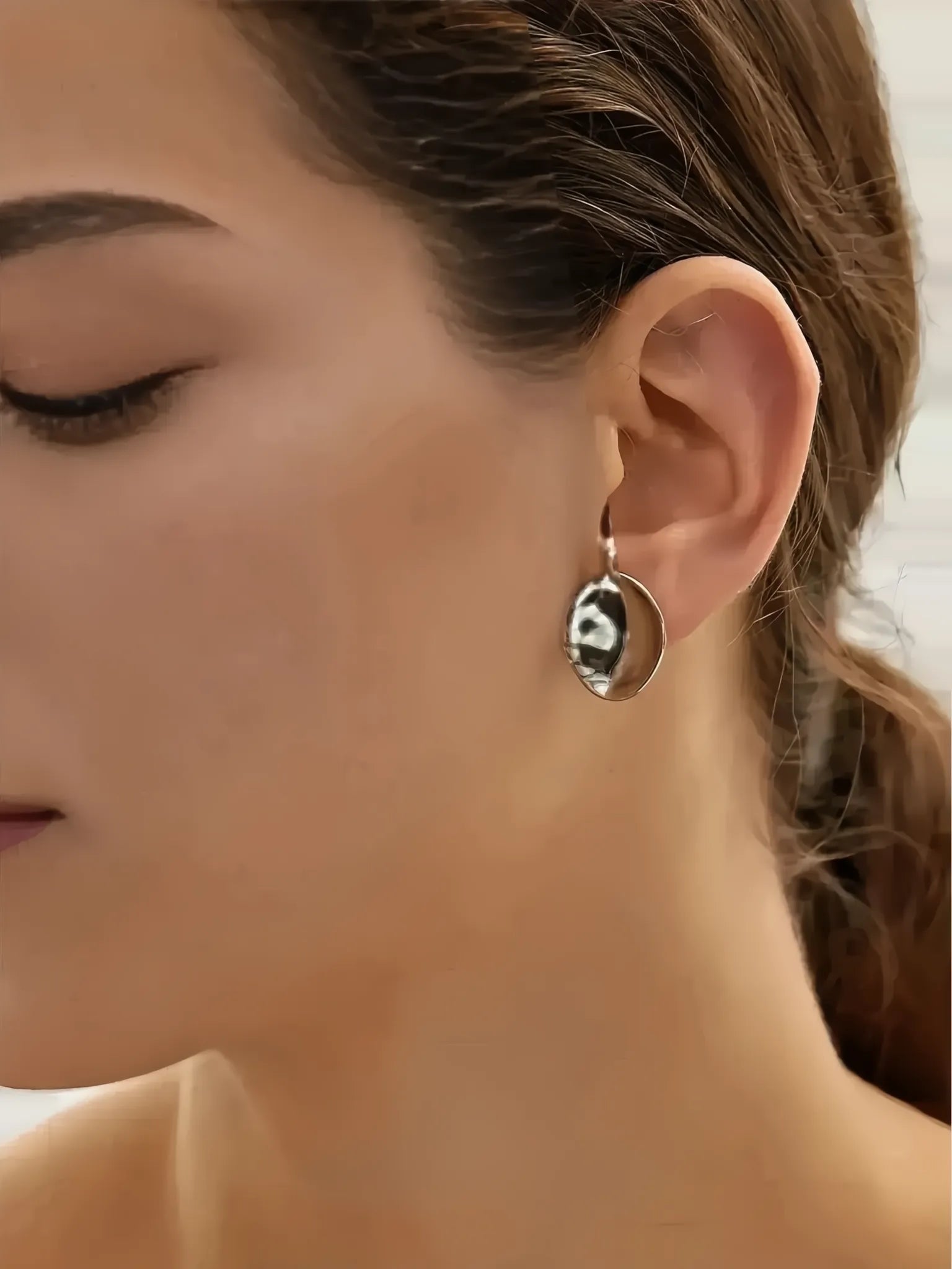 Furano Studio Furano Studio Irregular Round Beaded Stud Earrings in Silver - Jewelry | Queen Anna House of Fashion Women's Luxury Fashion