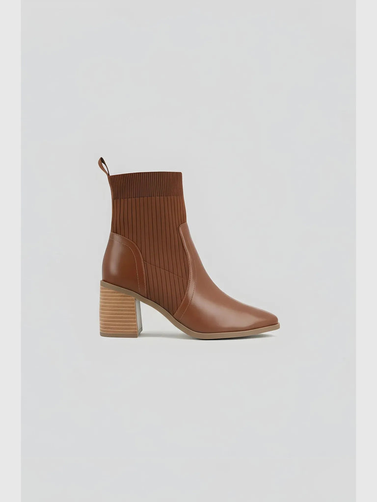 Journee Collection Journee Collection Tru Comfort Harlowe Chelsea Booties in Cognac - Shoes | Queen Anna House of Fashion Women's Luxury Fashion