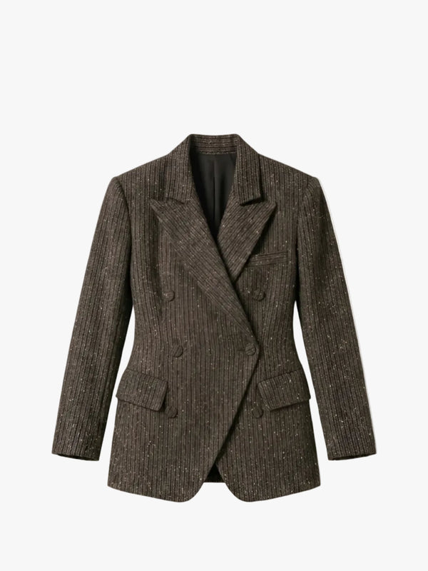 Brown blazer on a white background