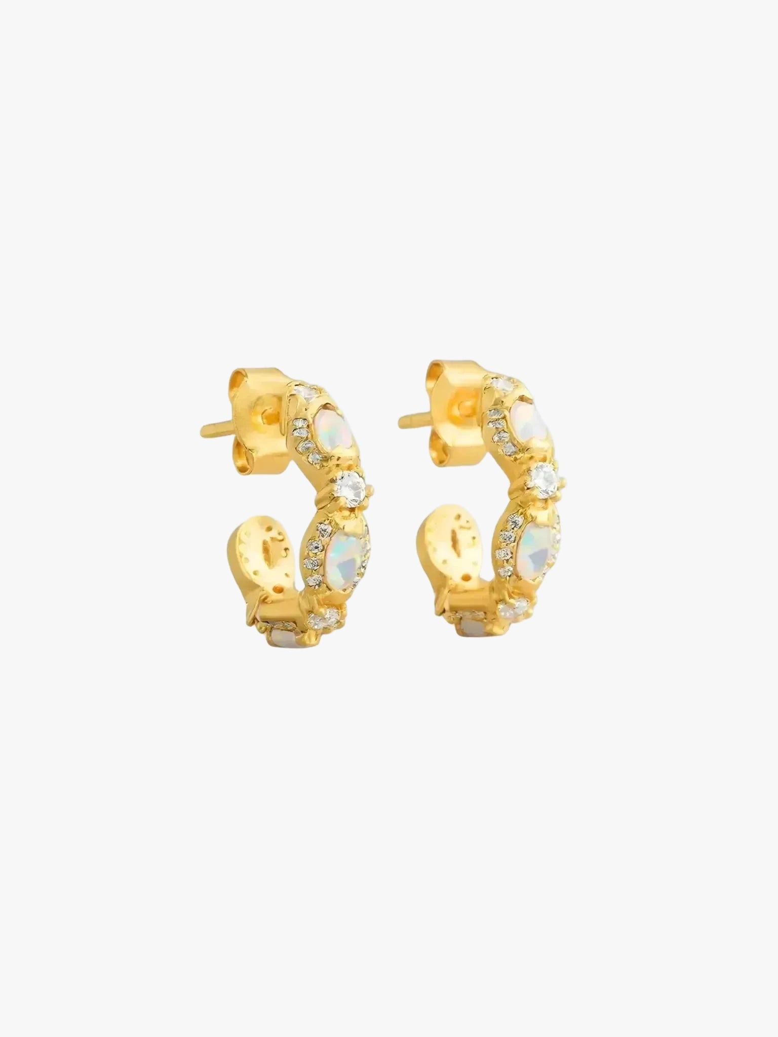 La Kaiser La Kaiser Mini Diamond Marquis Hoops in Marquis Hoops - Accessories | Queen Anna House of Fashion Women's Luxury Fashion