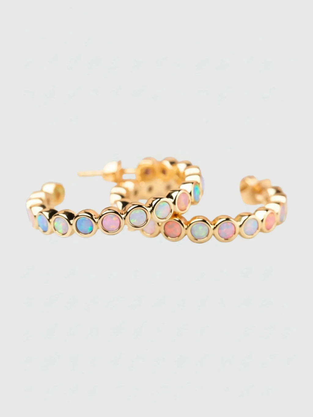 La Kaiser La Kaiser Opal Ombre Grande Hoops in Grande Hoops - Accessories | Queen Anna House of Fashion Women's Luxury Fashion